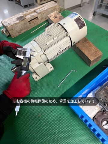 減速機ブレーキの交換
