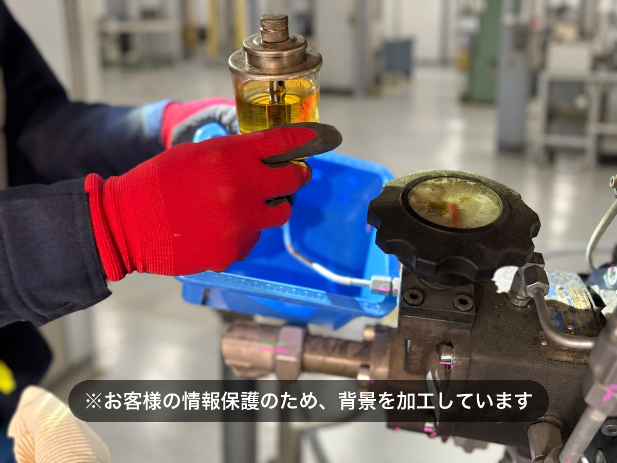 油圧ユニットメザモール交換